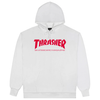 Thrasher Mag  Pullover Hoodie - White /Red