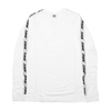Zukie Long Sleeve White & Silver Strip T-Shirt