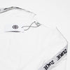 Zukie Long Sleeve White & Silver Strip T-Shirt