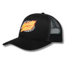 OVAL CHECK FLAME MESHBACK CAP - BLACK