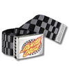 Santa Cruz Oval Check Flame Belt - Black/Check