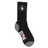 LAKAI X PUBLIC ENEMY SNIPER LOGO SOCKS - BLACK /WHITE