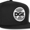 DGK WORLD SNAPBACK CAP – BLACK