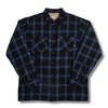 GIRL SHERPA LINED FLEECE FLANNEL BLACK/BLUE