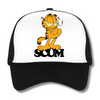 SCUM GARFIELD CAP - BLACK / WHITE