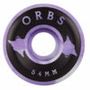 Welcome Orbs Specters Swirls Conical 99a Skateboard Wheels - Purple/White 54mm