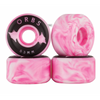 Welcome Orbs Specters Swirls Conical 99a Skateboard Wheels - Pink/White 53mm