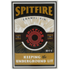 Spitfire Classic 87' Swirl Pin - Black/Red