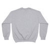 Scum Rubber patch  Crew Sweater - Grey