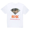 DIAMOND SUPPLY CO. Diamond Supply Co. X AC/DC 'AC/DC Diamond' Skate T-Shirt - White