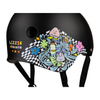 187 Killer Pads Certified Helmet Lizzie S/M ADULT - Black/Floral
