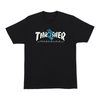Santa Cruz X Thrasher Screaming Logo T Shirt in Black