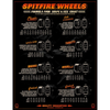 Spitfire Formula Four Wheels Conical 99D 54 MM- Yellow/White