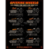 Spitfire Formula Four Wheels Conical Full 101DU 54 MM - White/Red