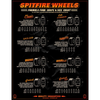 Spitfire Formula Four  Lock Ins 99DU 55MM Wheels -White/Orange