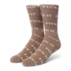 HUF Variety 3 Pack Socks - Dark Brown, Brown & Oatmeal