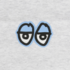 Krooked Skateboards Strait Eyes Skate T-Shirt - Ash/Light Blue