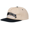 Slime Balls SB Strip Mid Profile Snapback Hat - Tan/Black