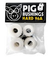 Pig Wheels Hard Bushings 96A White