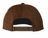 KROOKED SKATEBOARDS - SHMOO SNAPBACK CORDUROY CAP - BROWN / GOLD