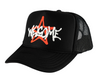 WELCOME VEGA PUFF PRINT TRUCKER HAT - BLACK