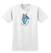 Krooked Handy T-Shirt, white w/ blue & black print