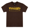 Thrasher x Antihero Pigeon Mag Skate T-Shirt - Dark Chocolate