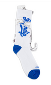 LOS RIPNDIP SOCKS - WHITE/BLUE