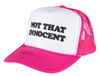 WELCOME X BRITNEY INNOCENT PUFF-PRINT SNAPBACK TRUCKER CAP -PINK