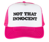 WELCOME X BRITNEY INNOCENT PUFF-PRINT SNAPBACK TRUCKER CAP -PINK