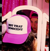 WELCOME X BRITNEY INNOCENT PUFF-PRINT SNAPBACK TRUCKER CAP -PINK