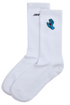 Santa Cruz Screaming Mini Hand Socks - White