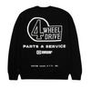 HUF X TOYOTA PARTS & SERVICE SWEATER - BLACK