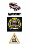 HUF X TOYOTA LAND CRUISER DECAL SET