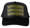 BEETLEJUICE X WELCOME - THREE TIMES TRUCKER HAT - BLACK