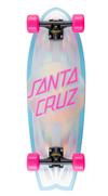 Santa Cruzer Factory Complete Skateboard Prismatic Dot Shark Silver 36"