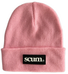 SCUM RUBBER PATCH BEANIE - PINK