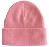 SCUM RUBBER PATCH BEANIE - PINK