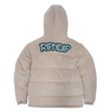 RIPNDIP INTERTWINED CORDUROY PUFFER JACKET - KHAKI