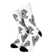 Santa Cruz Multi Hand Socks (2 Pack) White / Stone Grey Black / Matcha