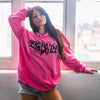 Barbed Wire Hoodie - Raging Pink