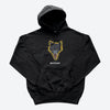 No Chaos Wolf Chest Black Hoodie