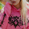 Barbed Wire Hoodie - Raging Pink