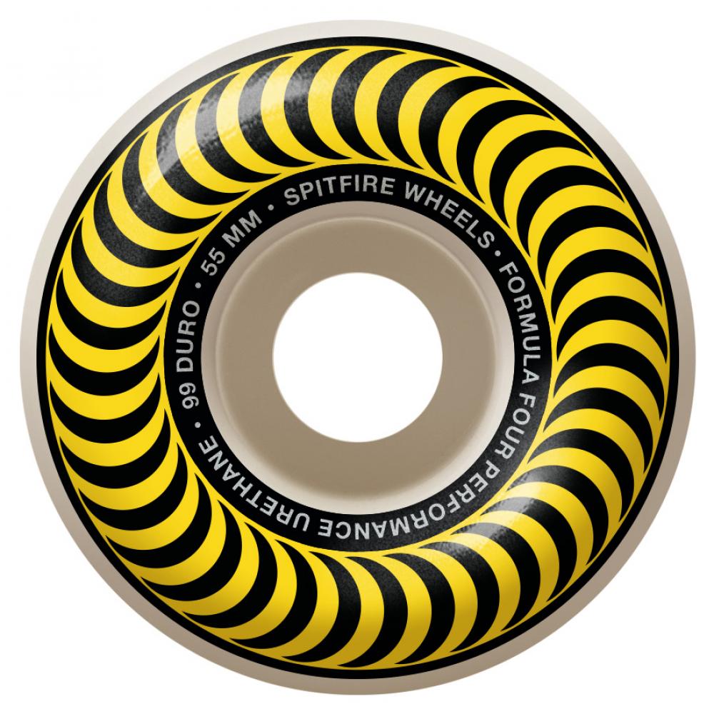 Spitfire Formula Four Wheels Classics 99D 55mm - White/Yellow