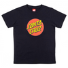 Kids Santa Cruz Classic Dot T Shirt Black