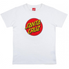 Kids Santa Cruz Classic Dot T Shirt White