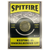 Spitfire Wheels Arson Department Lapel Pin Badge Yellow