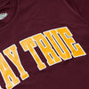 STAY TRUE T-shirt in Burgundy